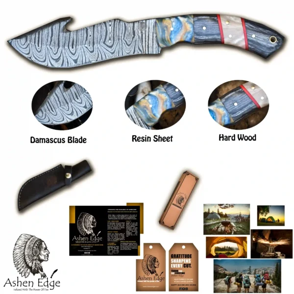 Gut hook skinner knife - Image 8