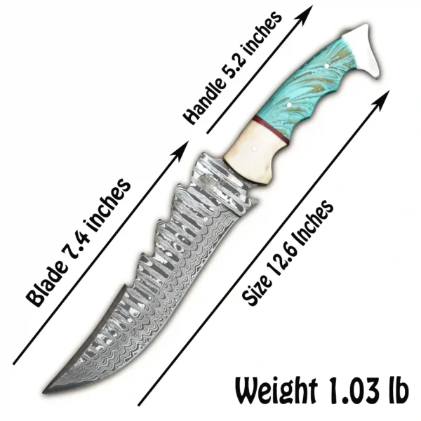 Full tang corain handle knife - Image 7